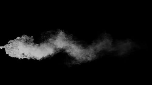Realistic Smoke Fluid Motion VFX Element