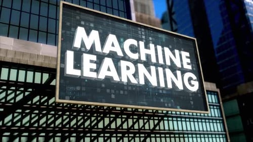 Machine Learning - Big City Type Trend Modern Background