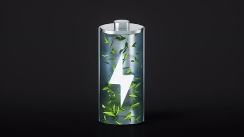3D green battery with new energy concept