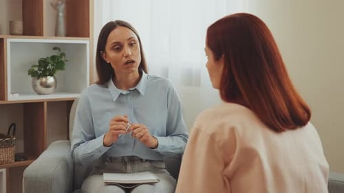 Therapist Discussing Treatment Options with Patient