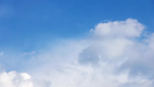 Time lapse Clear blue sky with clouds