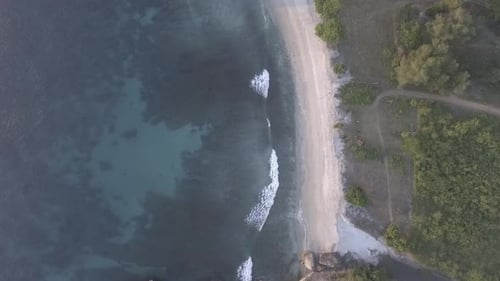 Belas vistas aéreas da praia