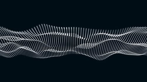 Abstract Digital Waveform Data Visualization Background