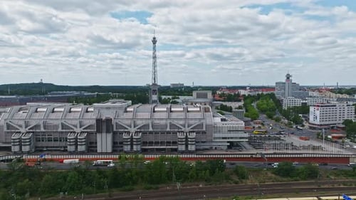 Aerial view of Messe Berlin , Germany