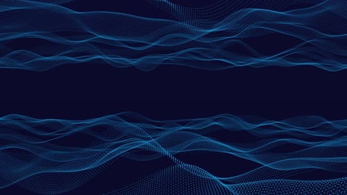 Geometric Digital Cyber Wave Landscape Big Data Visualization Data Technology Abstract Digital