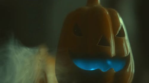 Smiling Halloween Illuminated Pumpkin