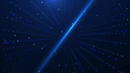 Digital Technology Background Geometric Cyberspace Tunnel Universe Stardust Cyber Futuristic