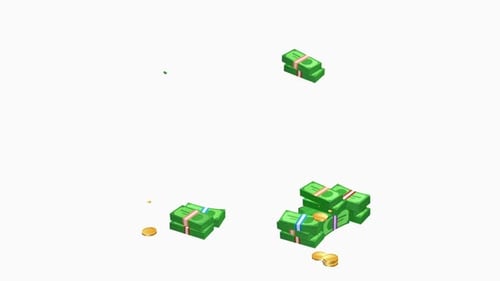 Money And Gold Coins Background