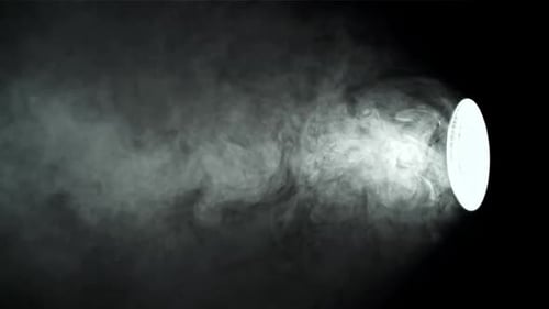 Smoke in Studio with Lighting Projector Filmed on a Highspeed Camera at 1000 Fps