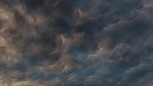 Thunderstorm with lightning bolts and storm clouds, ultra HD