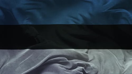 Waving Fabric Flag Background Image Reveal Animation