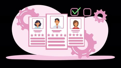 Corporate Profile Review and Selection Process Animation