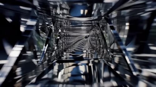 Unendliche geometrische Tunnel-Bewegungsgrafiken aus