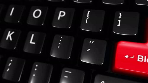 Blood Bank Moving Motion On Computer Keyboard Button