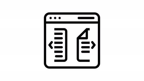article line icon animation