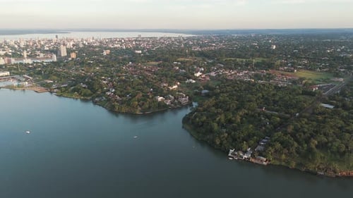 Paraná River in Misiones, Posadas, Argentina.