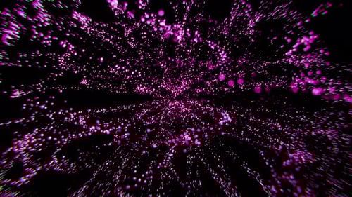 Dynamic Pink Particle Shimmering Burst Background