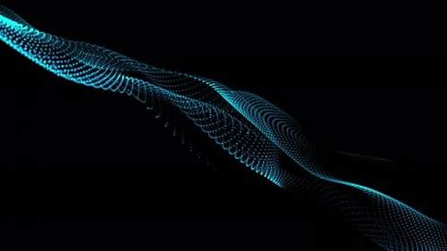 Dynamic Abstract Particle Wave Background Loop