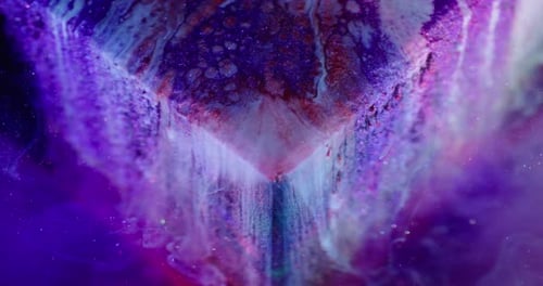 Abstract Purple and Blue Swirling Colors