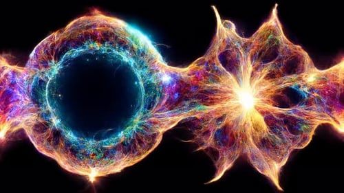 Abstract Space Nebula Background 4K