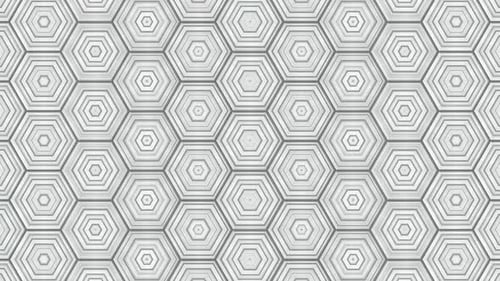 White Hexagonal Background