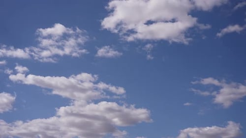Fluffy Clouds Timelapse Video