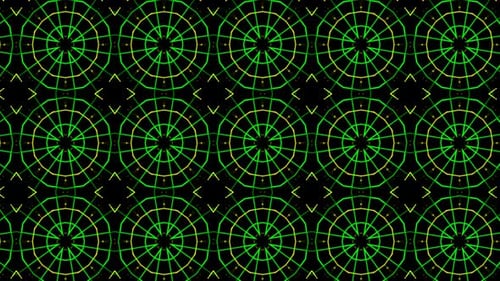 Hypnotic Geometric Line Art Kaleidoscope Background Loop