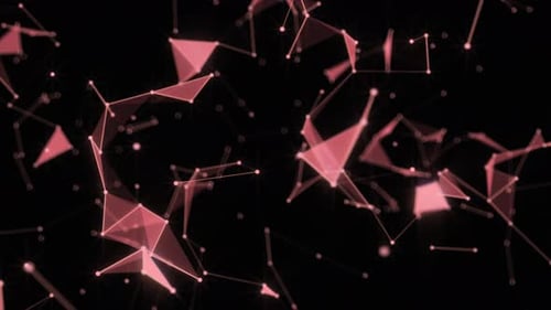 Animated Plexus Network Connection Loop Background