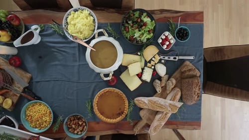 Setting the Holiday Table for Festive Family Dinner