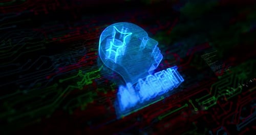 Artificial intelligence AI agent symbol digital concept