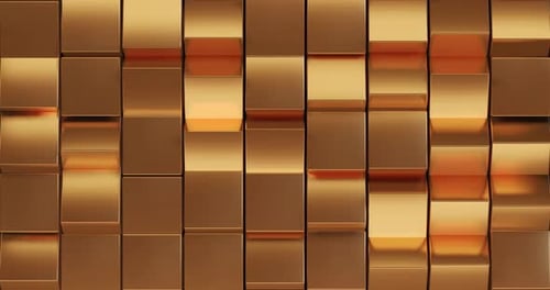 Fundo abstrato com padrão Gold Glitter Cube