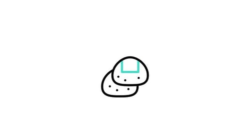 Animiertes Onigiri-Symbol