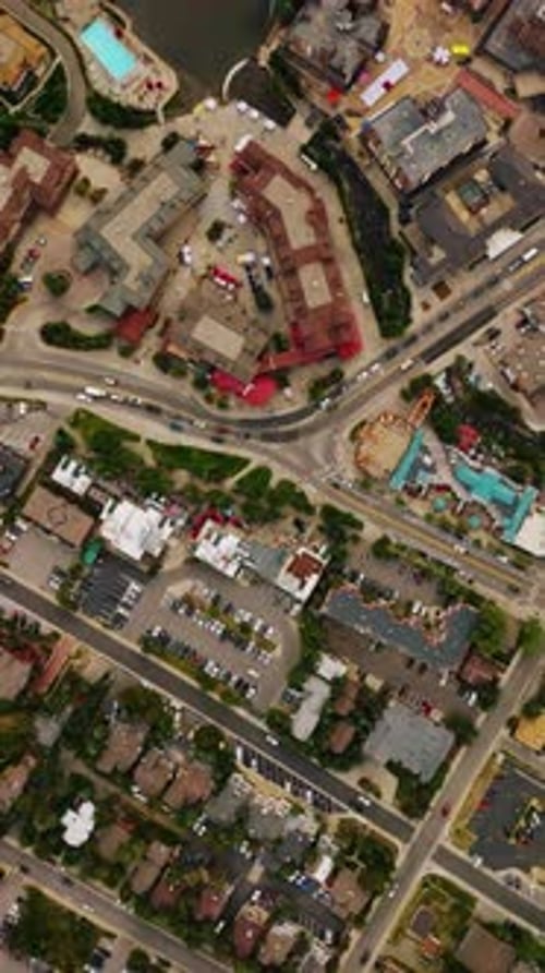 Densely built little town of American state of Colorado.