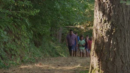 Kids at Summer Camp Going on a Nature Hike Active