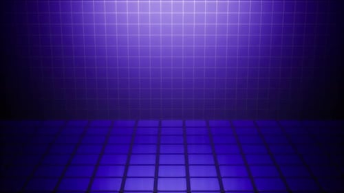 Abstract Purple Stage Grid Background Loop