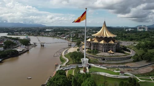 Aerial View of Sarawak State Legislative Assembly Building