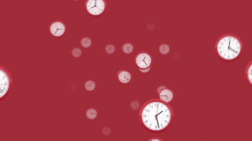Uhrmuster geht zurück Bewegungshintergrund