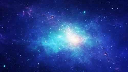 Vibrant Galaxy Nebula in Deep Space Background