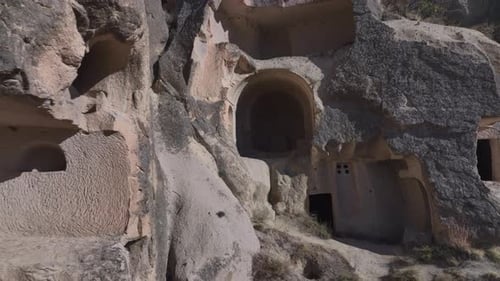 Felsenhöhlen im Tal von Kappadokien, Türkei