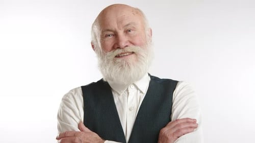 Senior Man Smiling Portrait Indoors