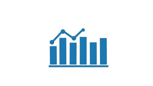 Animated Business Growth Chart with Line Graph and Dollar Sign