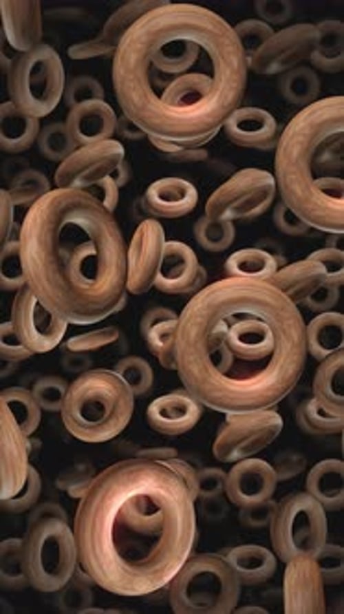 Cerceaux en bois sans fin, formes, portrait, boucle de fond