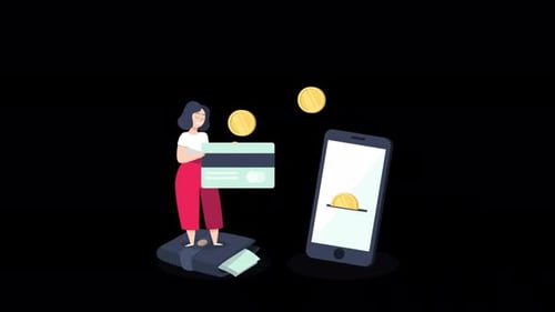 Cashback Money And Mobile App Alpha Channel 4K