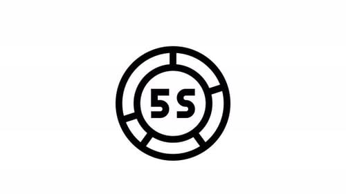 Minimalist 5S Animated Circle Loading Icon
