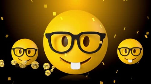 Cute Emoji Loop Background V1