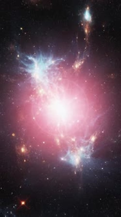 Stunning Cosmic Explosion Reveals Bright Colors in Deep Space