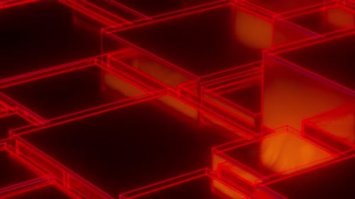 Red Abstract Shapes Loop