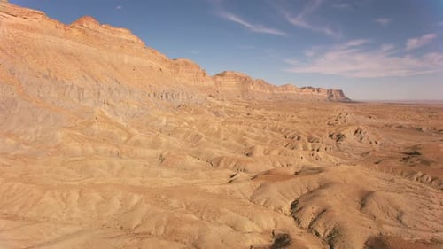 Utah Circa-2019. Aerial View of Desert Landscape in Utah. From Helicopter