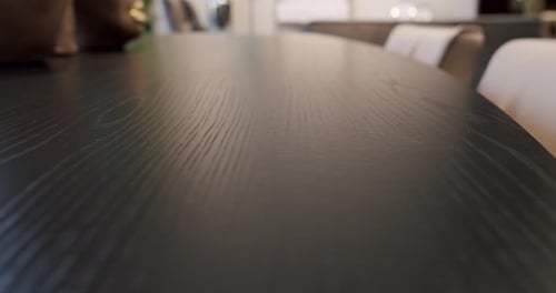 Modern Apartment Dining Area And Lounge In Stylish And Contemporary Empty Home