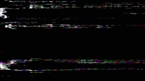 Colorful Static And Glitchy Screen Noise Ambiance